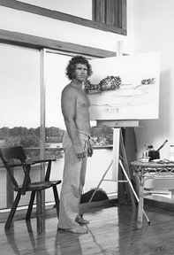 Hal in his studio, 1976